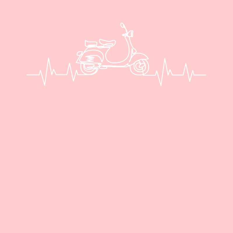 Scooter heartbeat moped driver ECG pulse