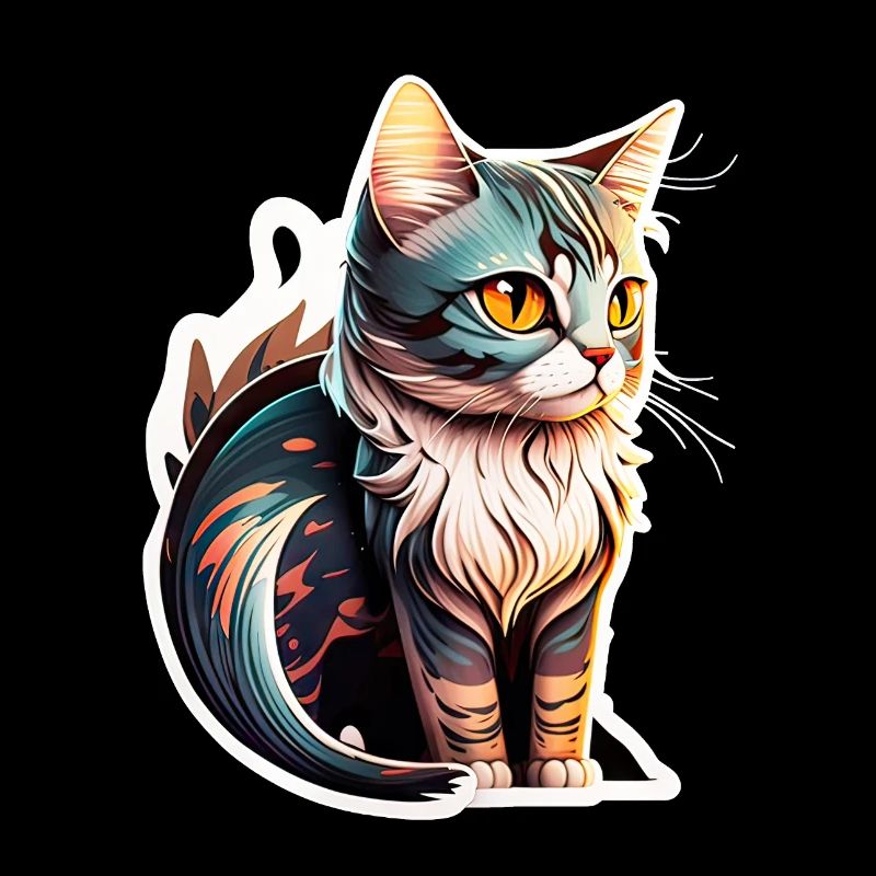 Cute Cartoon Kiddy Cat 2
