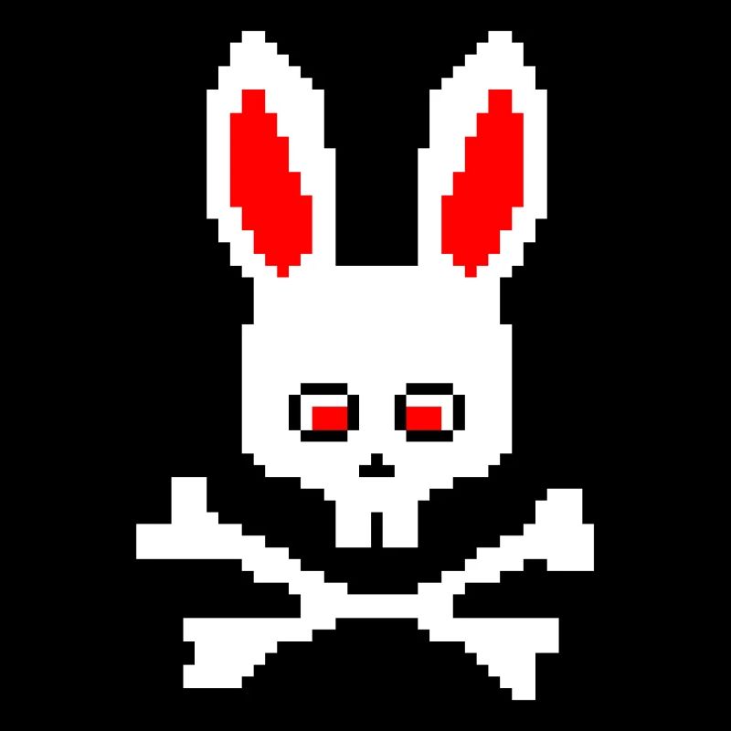 Crâne Lapin Rouge