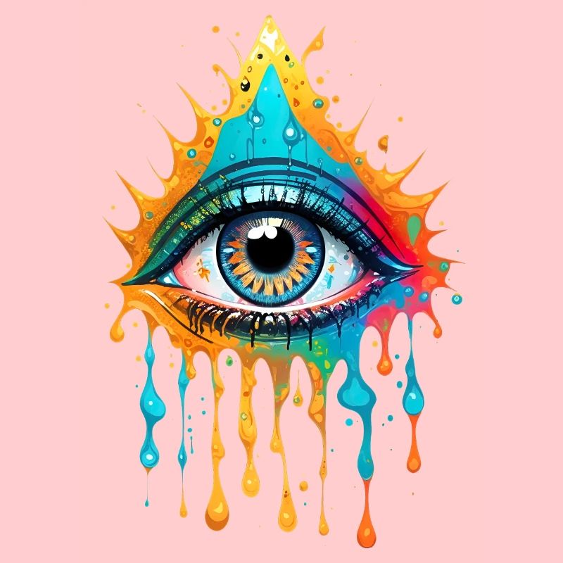 Paint Splash Eye Design