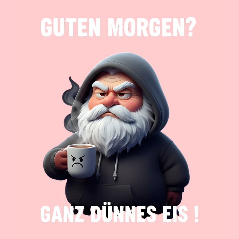 Grummel Weihnachtsmann Dünnes Eis Spruch