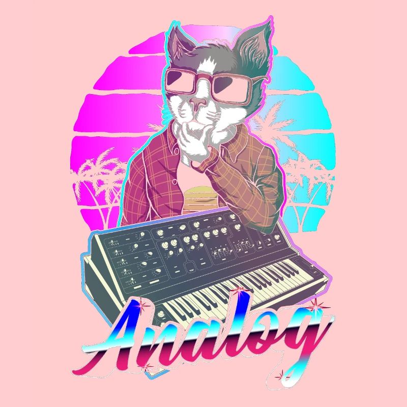 Synthesizer Vaporwave Katze Modular Analog