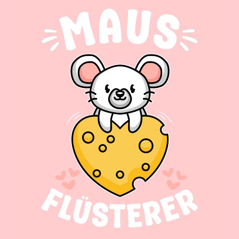 Mausflüsterer - Maus Mit Herz Aus Käse