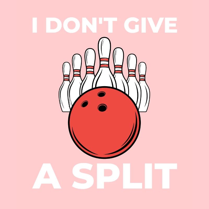 Conception de bowling drôle - je ne donne pas de séparation