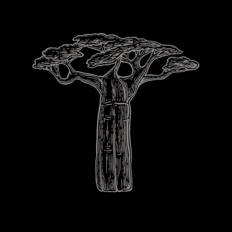 cadeau d'amant d'arbres baobab Afrique Graphique