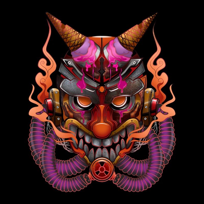 Samurai Eis Masken Mann