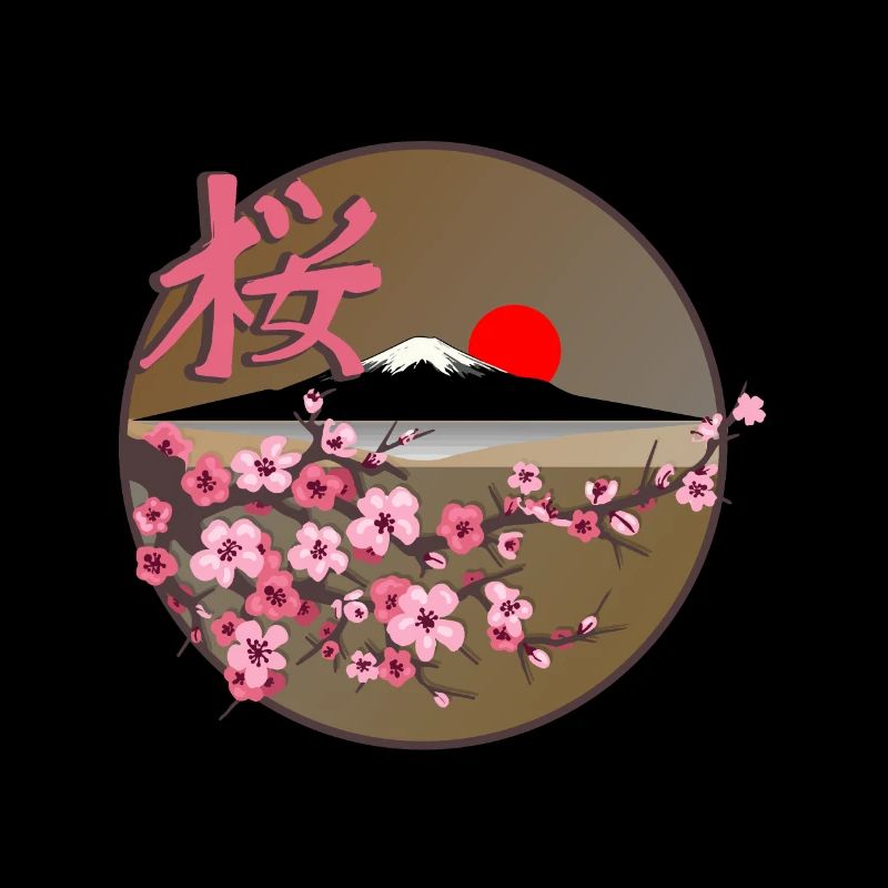 Arbre de fleur de cerisier japonais