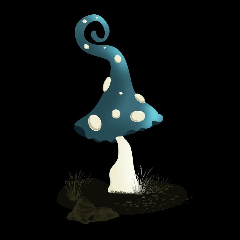 Magic mushroom with pixie cap