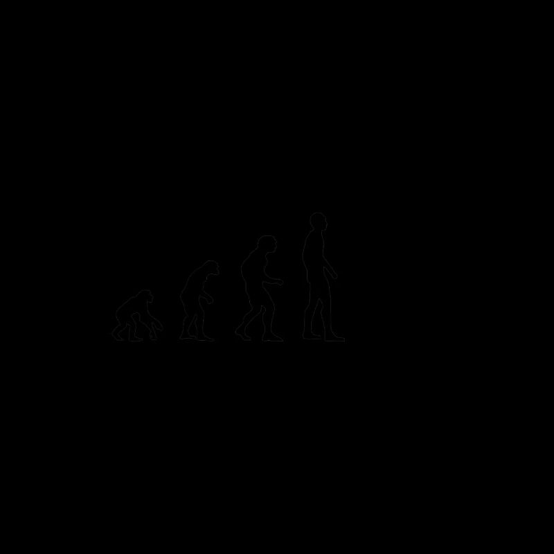 Evolution Joggen Läuferin