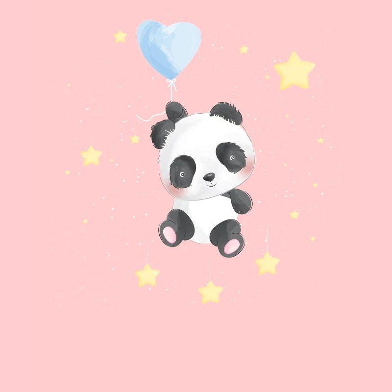 Panda de l’espace avec des étoiles