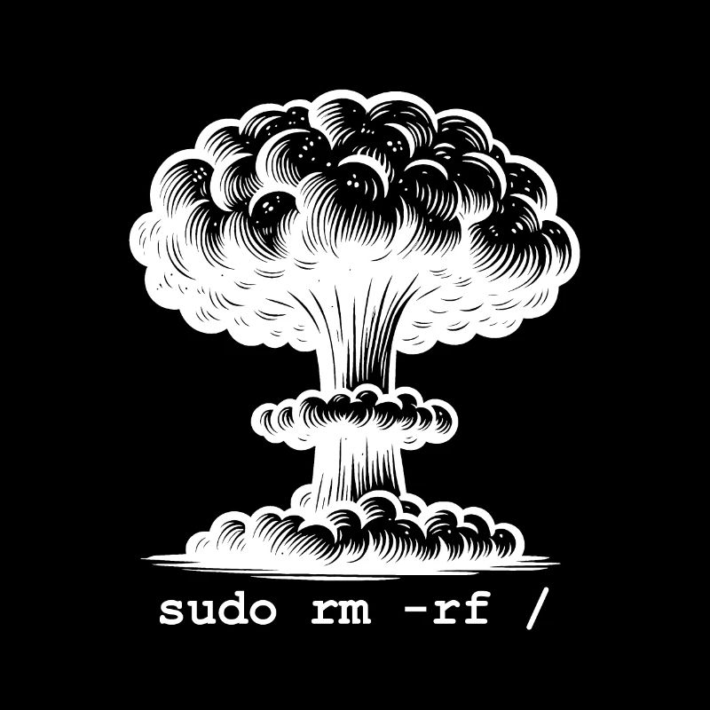 Linux Funny Linux Command Sudo RM RF für Männer