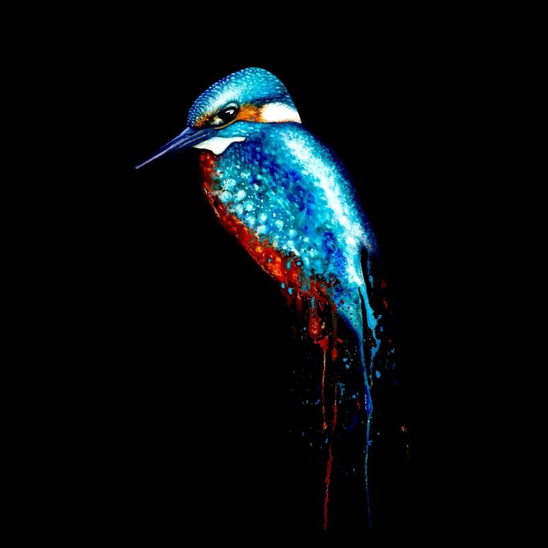 Aquarell Eisvogel