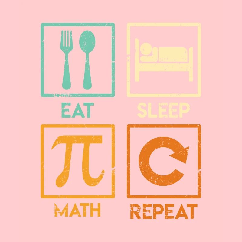 Mathematiker Spruch Eat Sleep Math Repeat