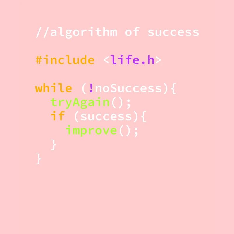 Erfolg erfolgreicher Programmierer Algorithmus