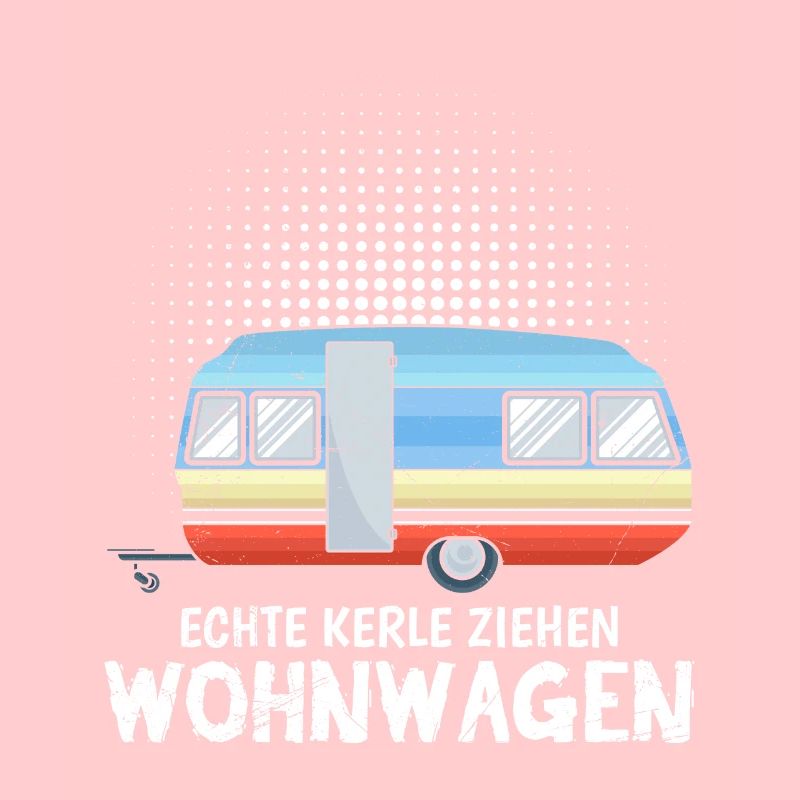 Echte Kerle ziehen Wohnwagen Camper