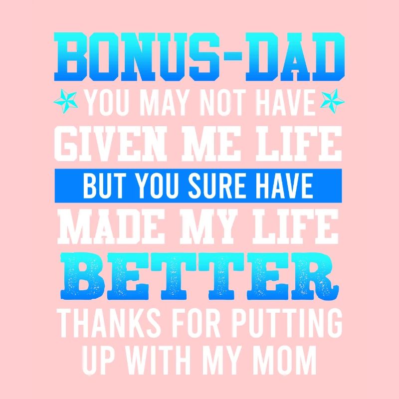 Thank you bonus-dad stepfather gratitude patchwork