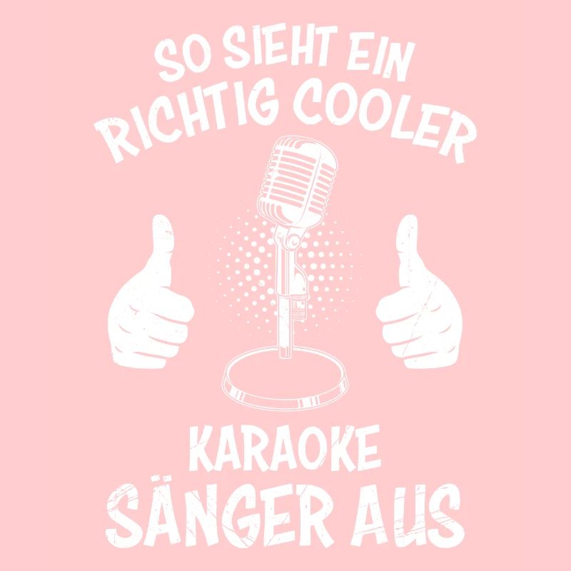 So sieht ein cooler Karaoke Sänger aus singen