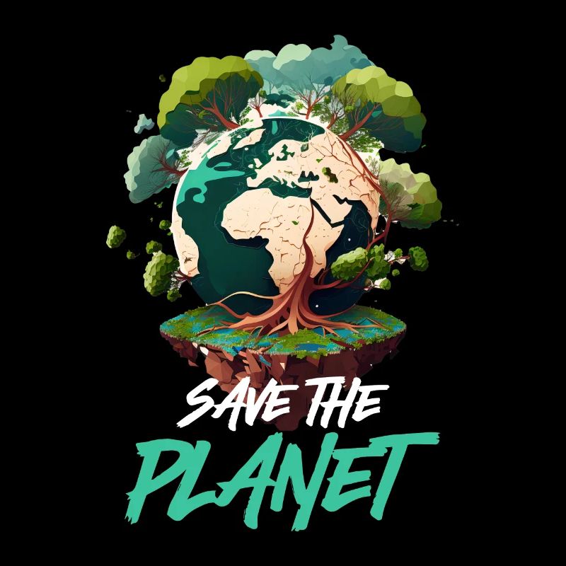 Rette den Planeten Mutter Erde Umweltschutz