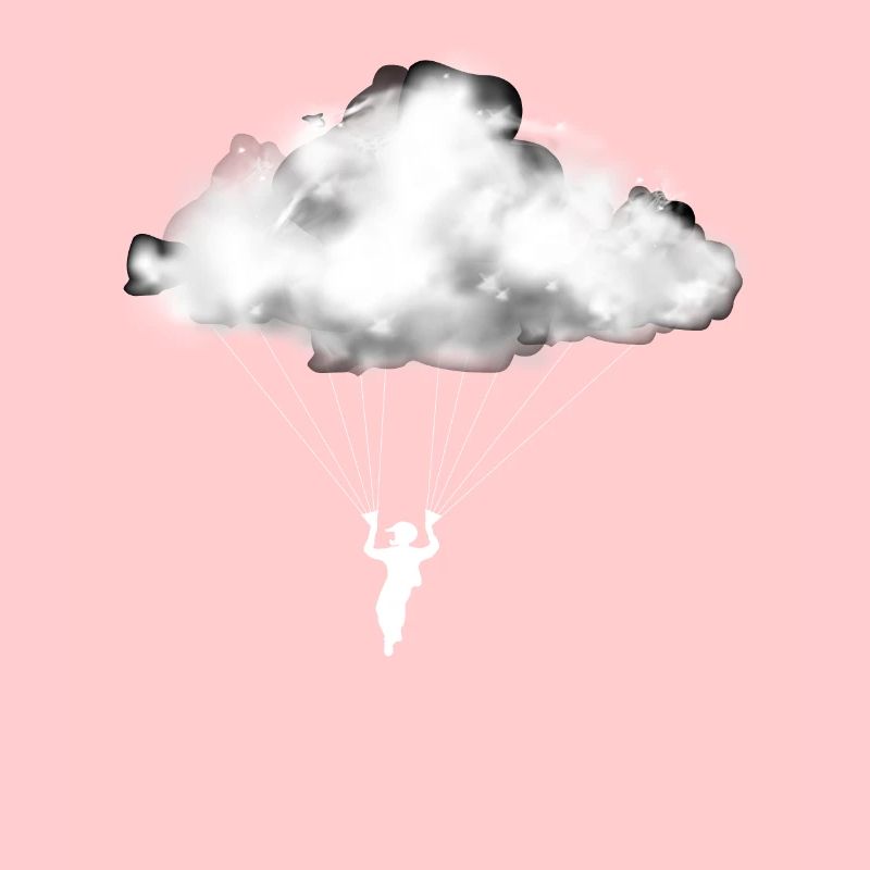 Paraglider Cloud Paraglider Mountains