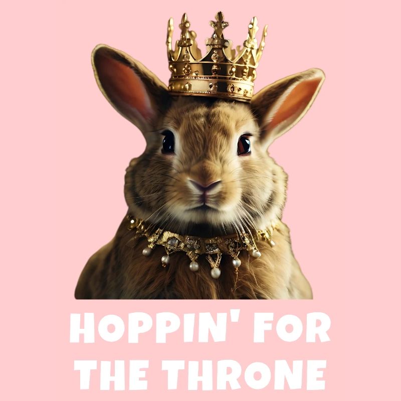 Hoppin' for the Throne rabbit lover
