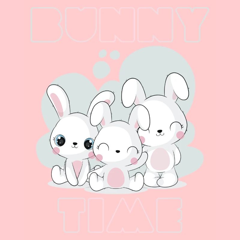 Bunny Time Rabbit Rabbits Lustige Grafik
