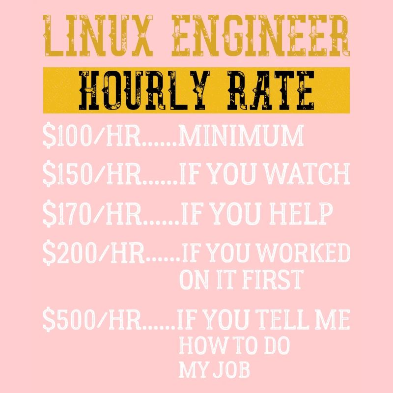 Linux Engineer Stundensatz Mechaniker Arbeitsrate