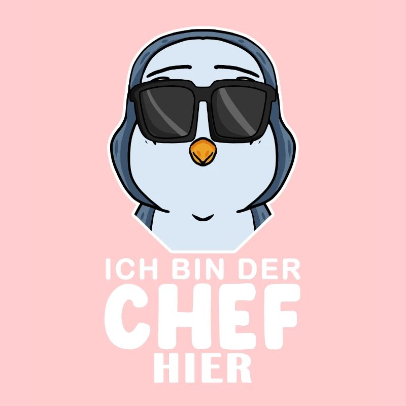 cooler Pinguin Chef Spruch