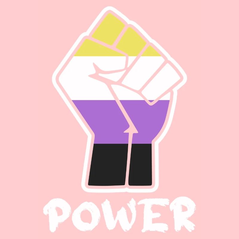Power Nonbinary Pride Faust Design für Equality