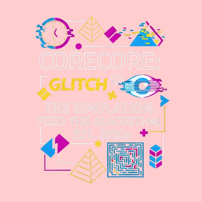 Corecore Glitch Simulation Algorithm Collage