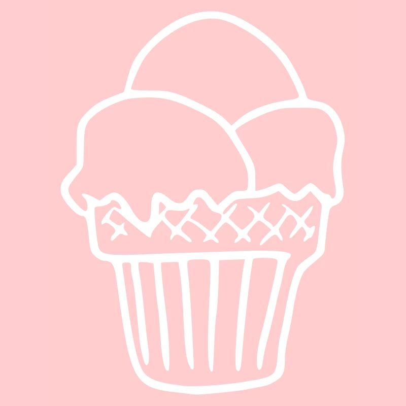 Emoji Eiscreme Skizze Eis Sticker