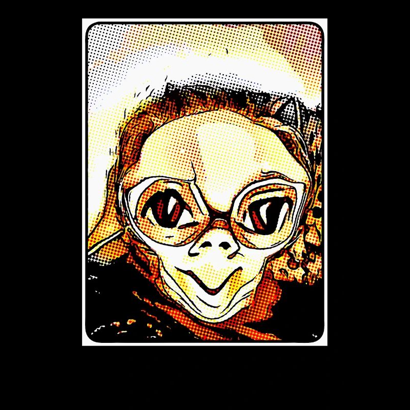 Knuffiger Alien (DDP 2:3, grille de points)