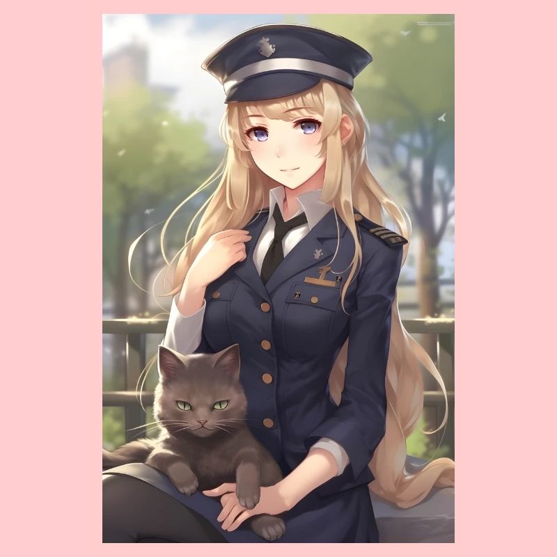 Anime Mädchen Uniform Geschenk