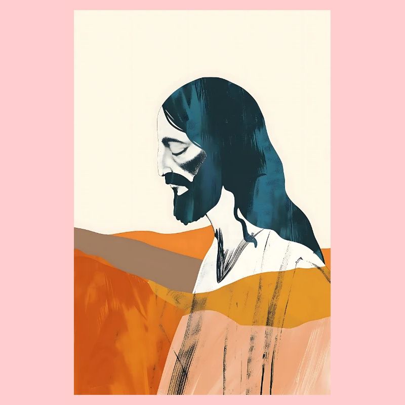 Moderne christliche Kunstwerke, Jesus Kunstdruck