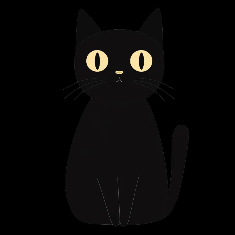 mignon chat noir