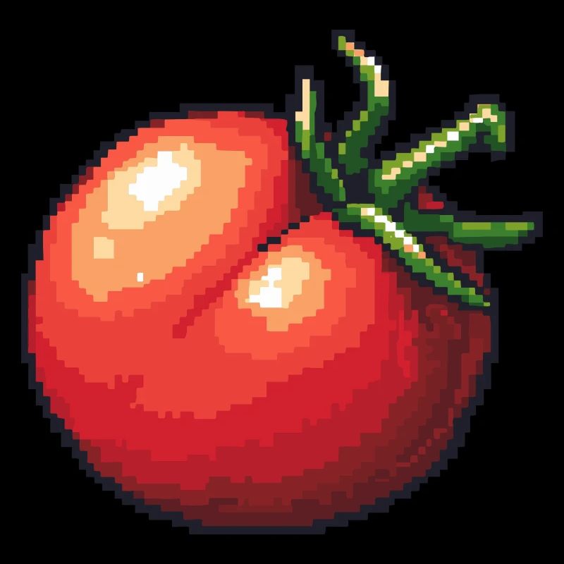 Joueur de pixels de tomate