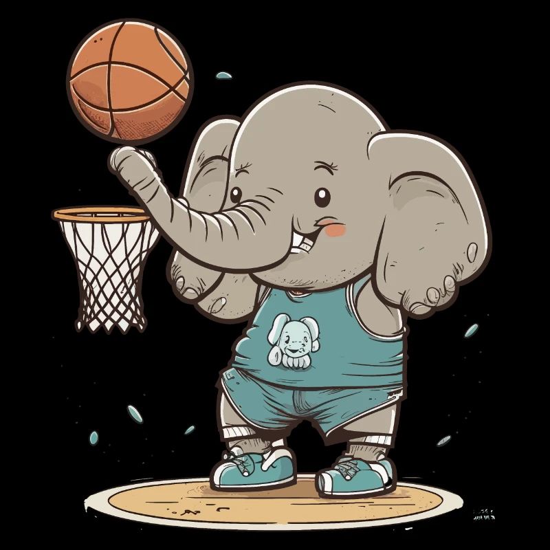 Éléphant de basket-ball