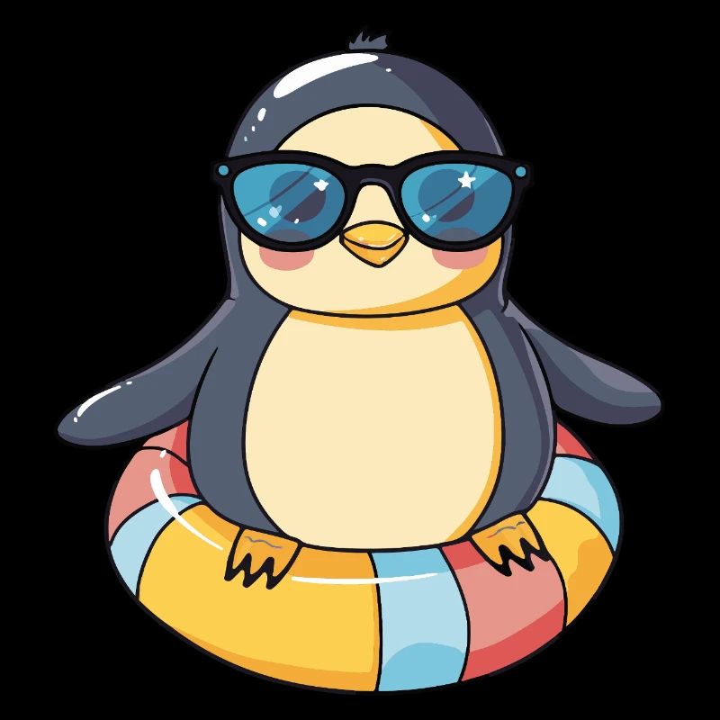 Pinguin Comic Cool