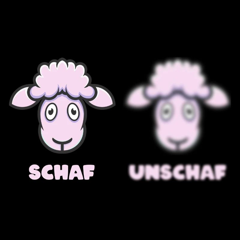 Scharfes Schaf (Unschärfe-Edition)