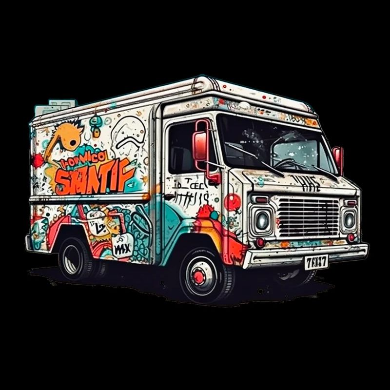 Graffiti-Truck-Straßenkunst