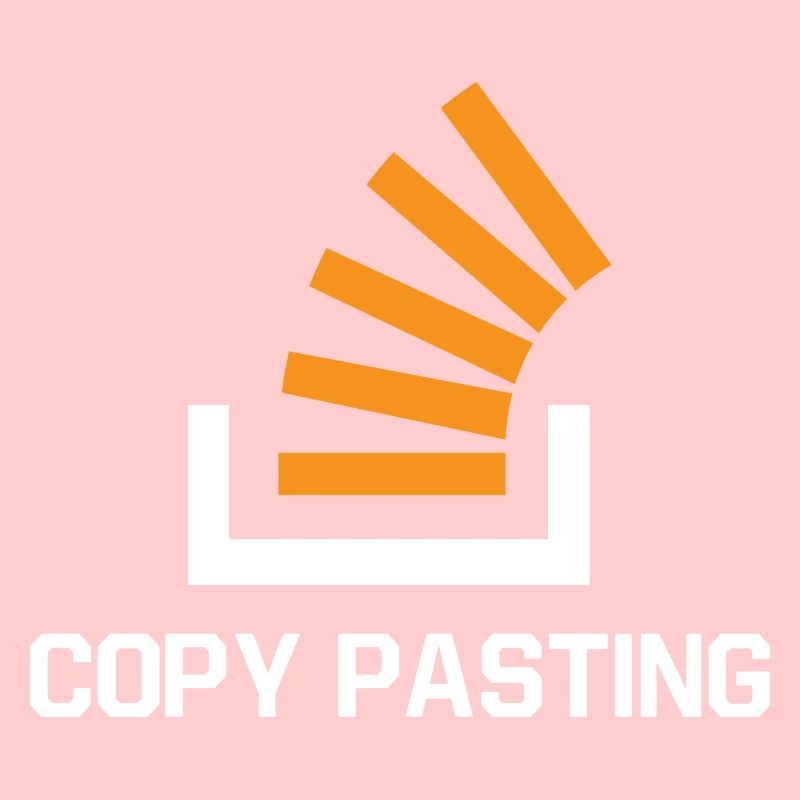 Copy Pasting Programming Coder Software Developer