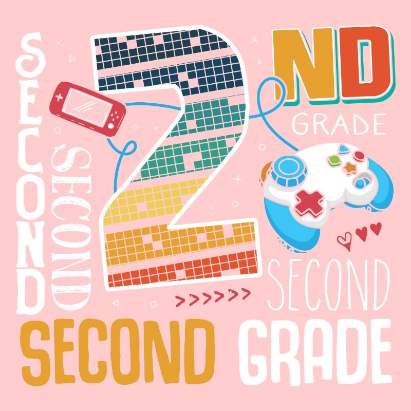 Écolier de jeu de 2e année