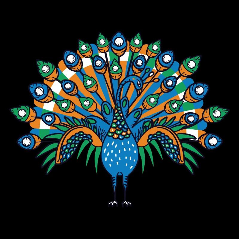 Beautiful peacock zookeeper. Poison