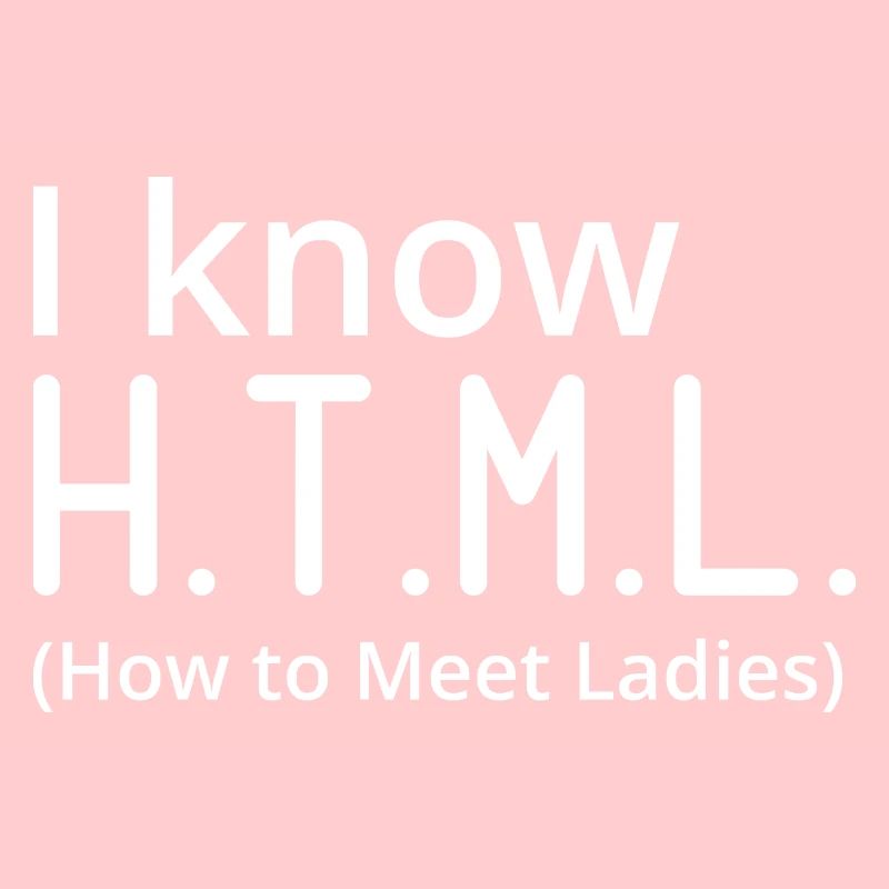 I Know HTML How To Meet Ladies Programmer Computer