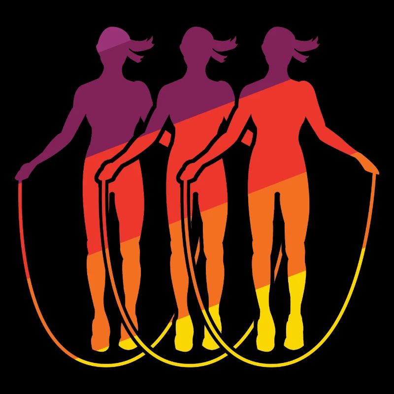 Jumping Rope Graphic Rope Jumping Rope Skipping Si