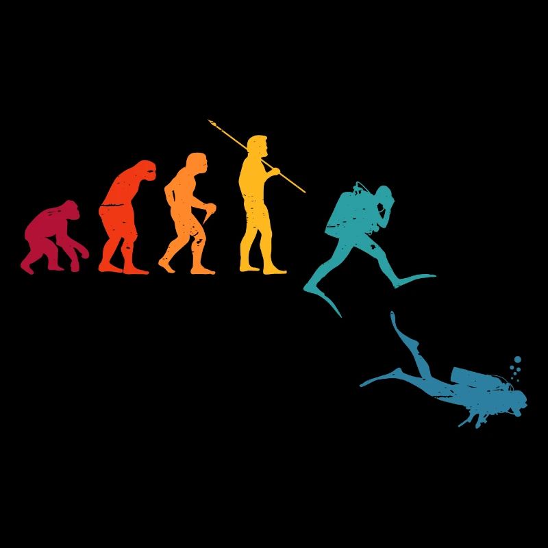 Evolution Graphic Diver Diving Scuba Diver Apnoe S