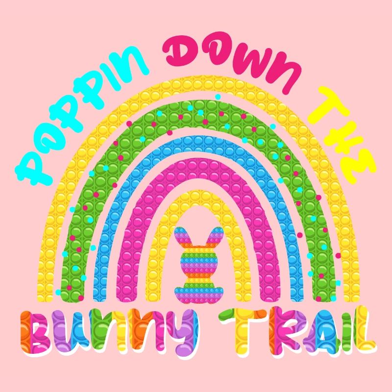 Poppin Down The Rabbit Trail Rabbit Pop It Rainbow