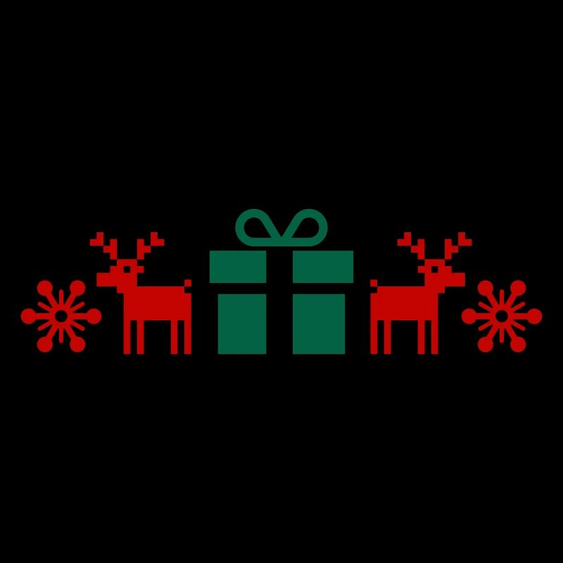 Norwegian Pattern, Christmas, Gift, Moose, Text