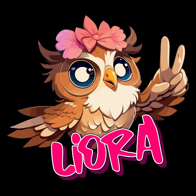 LIORA - Schöner Mädchen Name mit süßer EULE