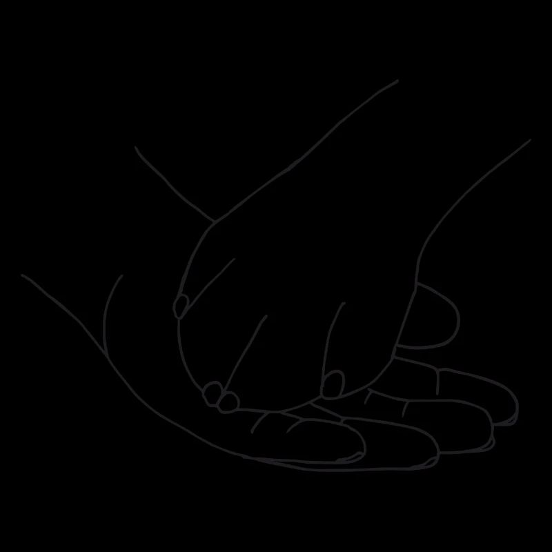 Hand mit Pfote