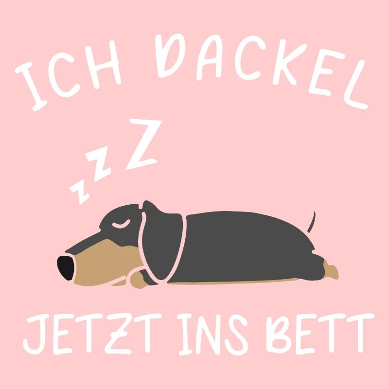 I Teckel Maintenant Au Lit Pyjama Teckel